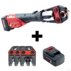   Rothenberger Romax 4000 présgép szett M 15-22-28 préspofa készlettel és 1 db 4.0AH akkumulátorral.