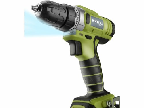 EXTOL akkus fúró-csavarozó 12V, ZÖLD