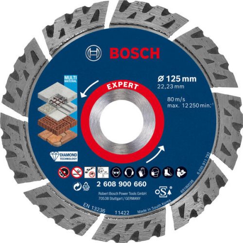 Bosch karbid multi vágólap 125mm fa/műanyag EXPERT LONG LIFE
