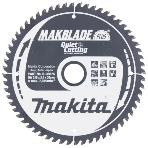 Makita körfűrészlap Makblade Plus 216x30/Z60HM