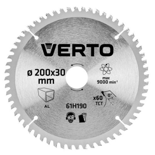 Verto körfűrészlap 200*30mm 60fog hm. cik.61H190
