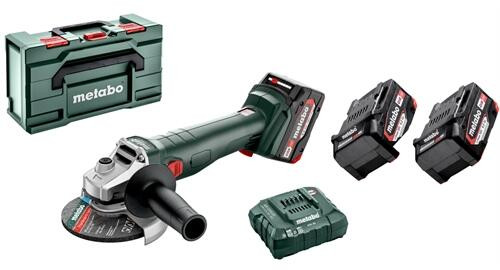 Metabo W18 L9-125 Quick akkumulátoros sarokcsiszoló 18V 2x5,2Ah