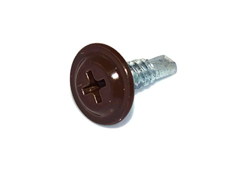 Önfúró lemezcsavar,laposfejű 4.2*16 RAL8017 Barna