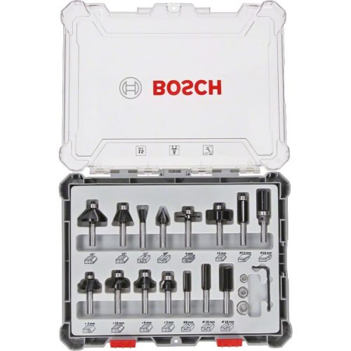Bosch felsőmarókés készlet 15db-s 6mm
