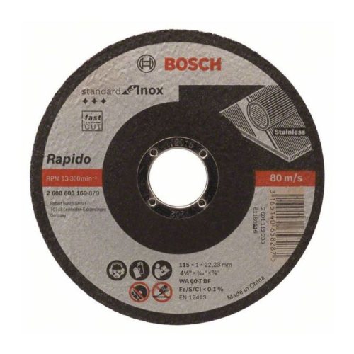 Bosch Standard Inox vágókorong 115x1