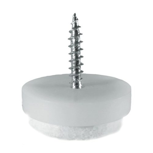 Bútorcsúsztató műanyag csavarozható 25mm