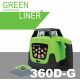 Green Liner 360D-G pirosfényű forgólézer készlet