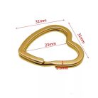 Kulcskarika szív alakú piros