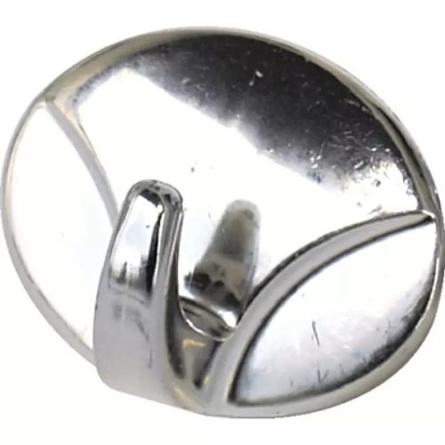 Fogas öntapadós műanyag ovális króm 25x32mm  3515115