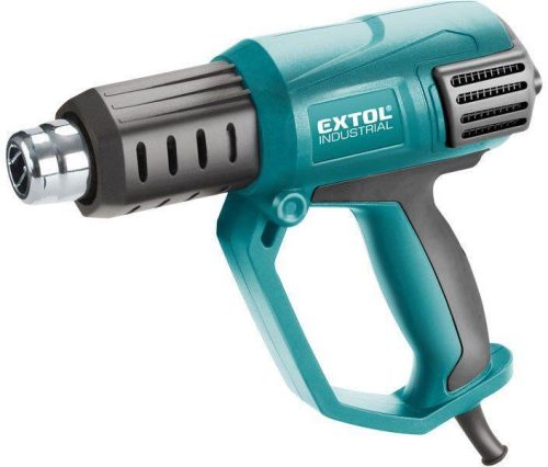Extol hőlégfúvó, 2000W két fokozatú, 1000W/2000W, 50/650°C, 250/500 L/perc, kofferban, tartozékokkal.cik.8794800