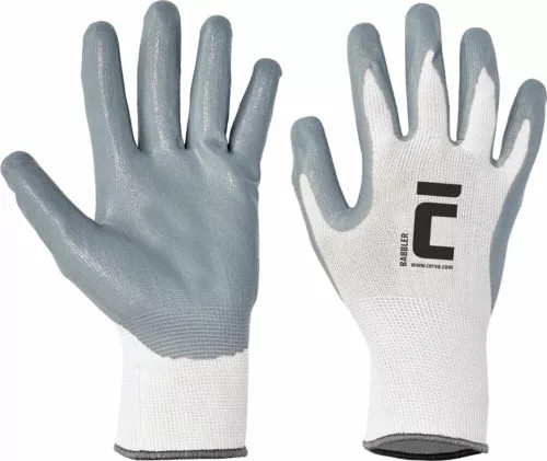 Cerva BABBLER védőkesztyű akasztófüllel mártott kötött  11-es