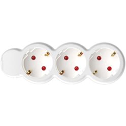 Elosztó 3-as  1,5 m  Fehér CIK:NV3/WH