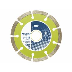   Extol  gyémántvágó szegmenses; 150×22,2mm, max.10.200 ford/perc
