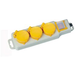   Entac elosztó 3-as  foglalat kapcsolóval  1,5m vezeték,csapofedeles,IP44