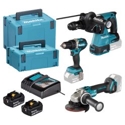   Makita DLX3195JX1 akkumulátoros szett (DDF484Z+DHR243Z+DGA504Z+2x5,,0Ah+DC18RC)