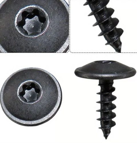 Lapos peremes torx 4.8x16 fekete