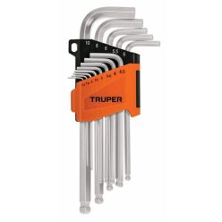    TRUPER ALLX-13M Hosszú gömbvégű imbuszkulcs klt,13 darabos, 1,3-10mm  