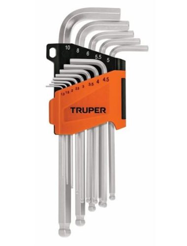  TRUPER ALLX-13M Hosszú gömbvégű imbuszkulcs klt,13 darabos, 1,3-10mm  