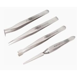   Extol csipesz klt. 4 db, CrNiMn rozsdamentes és saválló acél 201, enyhén mágneses, keménység: HRC 30