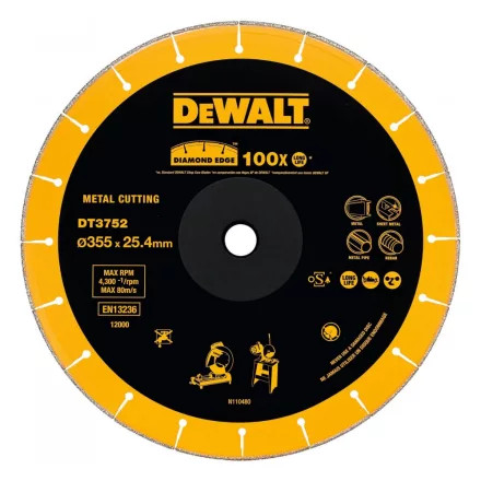 DeWalt Extreme gyémánt vágótárcsa 355 x 25,4 mm 