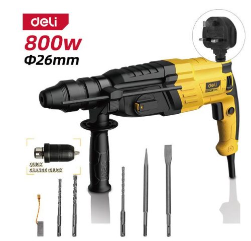 DELI Fúrókalapács 800W, 26mm, DL-DC26-E2