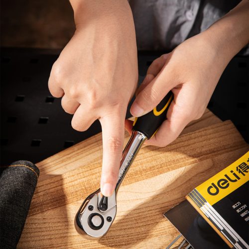 DELI Racsnis hajtókar 3/8", 200mm, DL2421