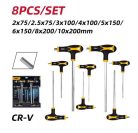 DELI T-szárú lapos végű imbuszkulcs készlet 8 db-os DL233108