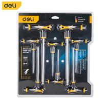 DELI T-szárú gömbvégű imbuszkulcs készlet 8 db-os DL233208