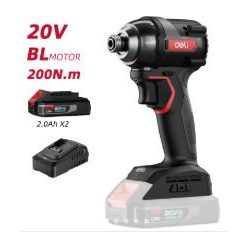 DELI Ütvecsavarozó 20V, 200Nm, 2x2Ah akkuval, DE-QZ20-1D2