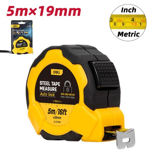 DELI Acél mérőszalag 5m x 19mm DL3796Y