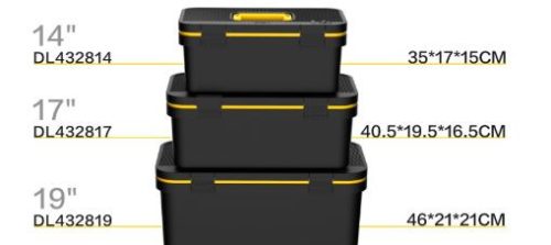DELI Szerszámosláda 17" DL432817