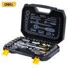 DELI 44 darabos 1/2"+1/4" Crv dugókulcskészlet DL1044