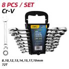 DELI Racsnis csillag-villáskulcs készlet 8 db-os DL140208T