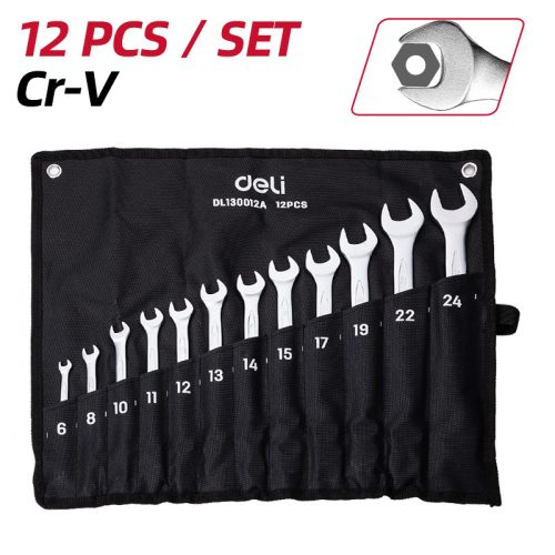 DELI Csillag-villáskulcs készlet 12 db-os DL130012A