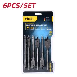   DELI 6 darabos lapos fafúró készlet 10/12/16/18/20/25mm DH-MBZ006-ED1