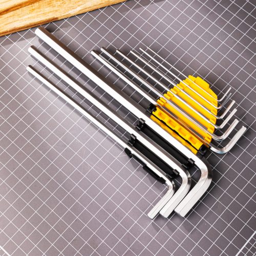 DELI Extra hosszú lapos végű imbuszkulcs készlet 1,5-10mm DL3089