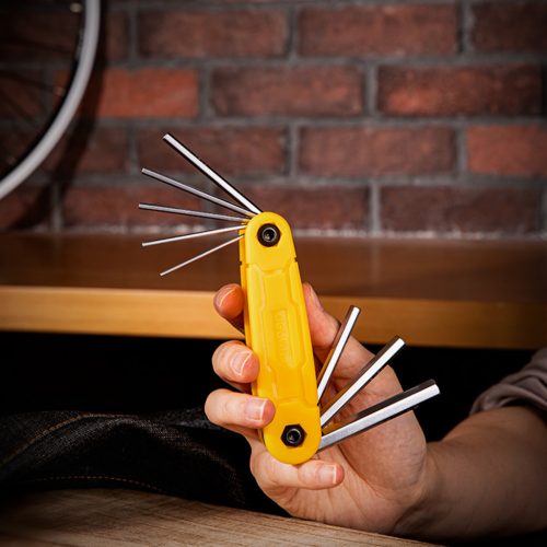 DELI Összecsukható lapos végű imbuszkulcs készlet 1.5-8mm DL230308