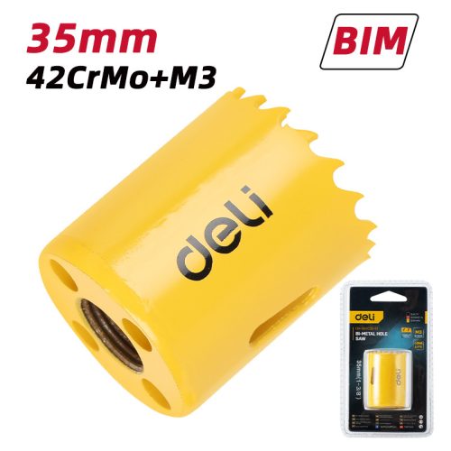 DELI Bimetál koronafúró 35mm DH-SKK035-E1