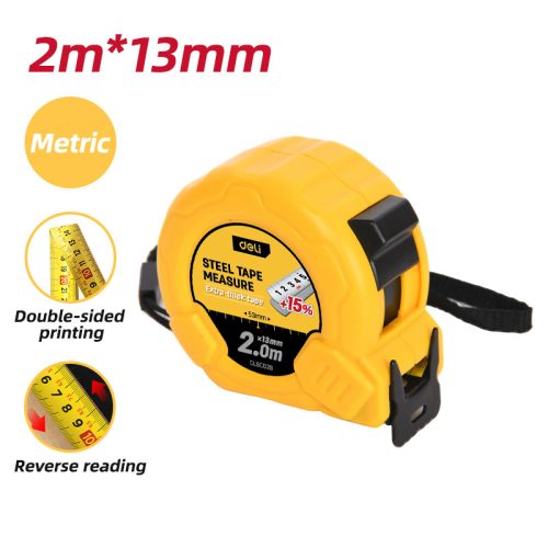 DELI Acél mérőszalag 2m x 13mm DL9002B