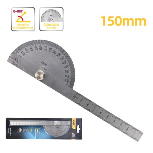 DELI Szögmérő 150mm DL7306