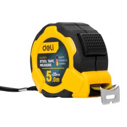 DELI Acél mérőszalag 5m x 25mm DL3797Y