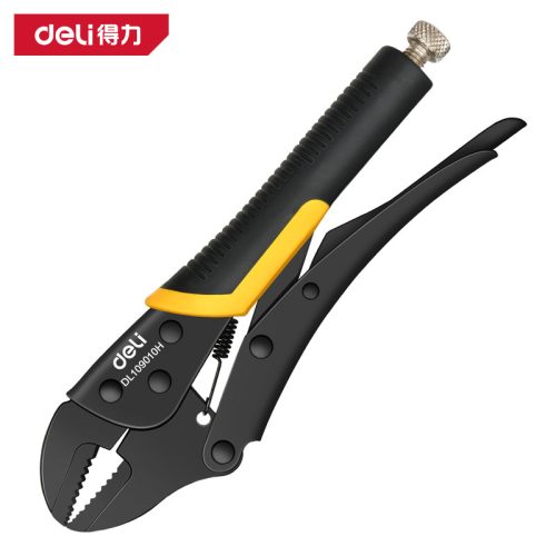 DELI Fekete egyenes pofájú zárófogó 10" DL109010H