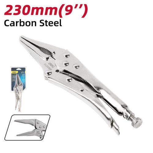 DELI Hosszúcsőrű zárófogó 9" DL20015B