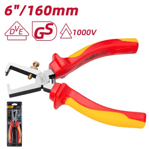 DELI Szigetelt blankolófogó 6" DL515006