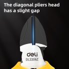 DELI Oldalcsípő fogó 7" DL2207Z