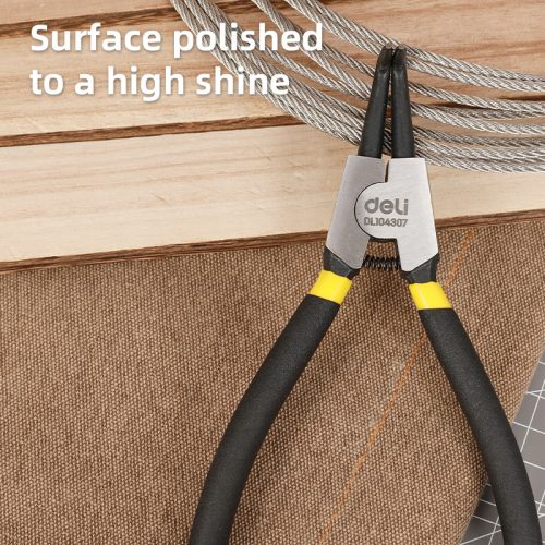 DELI Külső hajlított seeger fogó 7" 170mm DL104307