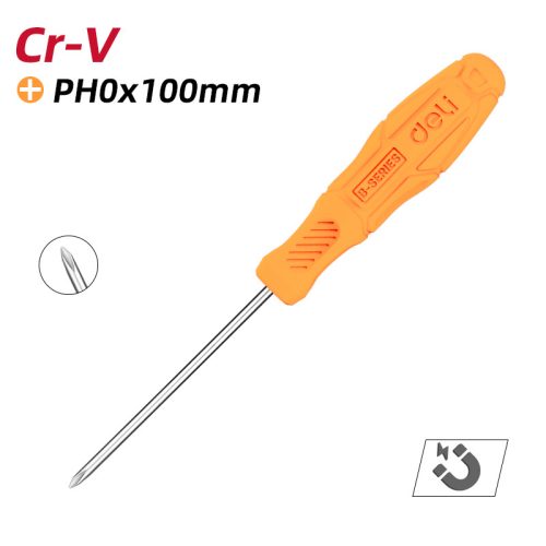 DELI Philips csavarhúzó PH0x100mm DL623100