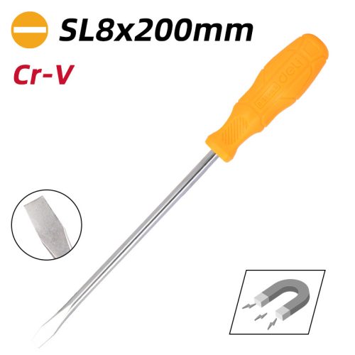 DELI Lapos csavarhúzó 8x200mm DL6282001