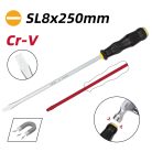 DELI Lapos csavarhúzó átmenő szárral 8x250mm DL6270101