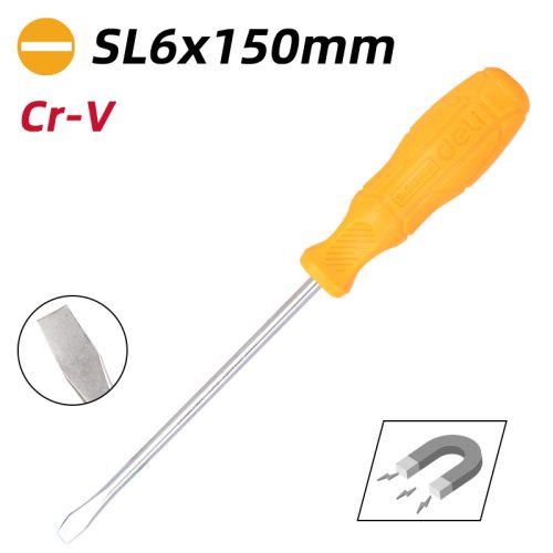 DELI Lapos csavarhúzó 6x150mm DL6261501